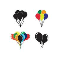 Balloon icon logo vector illustration template design.