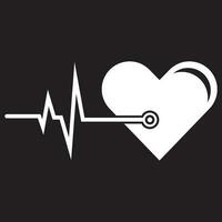 Art design health heartbeat medical pulse vector template