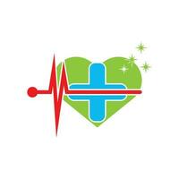 Medical care logo.vector illustration design template. vector