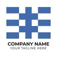 Creative corporate monogram minimalist business logo design template Free Vector