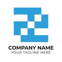Creative corporate monogram minimalist business logo design template Free Vector