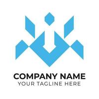 Professional creative corporate modern monogram minimalist business logo design template Free Vector