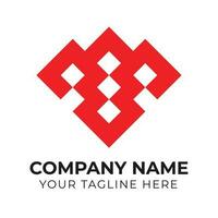 Professional corporate modern monogram minimalist business logo design template Free Vector