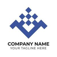 Professional creative modern monogram minimalist business logo design template Free Vector