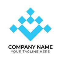 Professional creative modern monogram minimalist business logo design template Free Vector