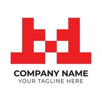 Professional abstract monogram minimalist business logo design template Free Vector