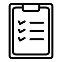 check list in flat design style vector