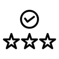 rating in flat design style vector