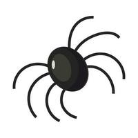 Halloween vector cartoon illustration with spider