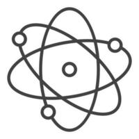 Atom vector Molecule concept outline icon or symbol