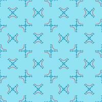 Mathematics Graph vector concept blue seamless pattern