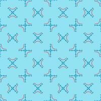 Mathematics Graph vector concept blue seamless pattern