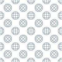 Earth Globe vector World concept simple outline seamless pattern