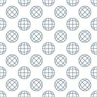 Earth Globe vector World concept simple outline seamless pattern