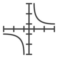 matemáticas grafico vector concepto mínimo contorno icono o firmar