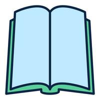 Open Book vector Reading concept colored icon or sign