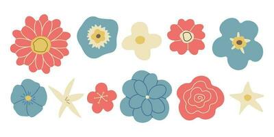 Flowers cute vector illustration