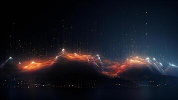 abstraction ai tech background information photo