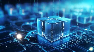 abstraction ai tech background information photo