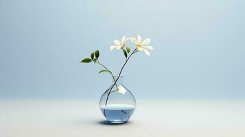 vase with flowers AI Generative photo