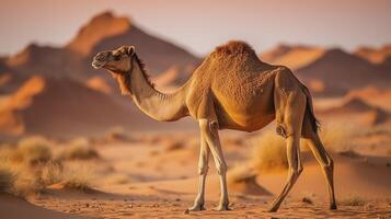 Camel, aesthetic graphic art photo