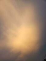 Golden color sky with cloud photo
