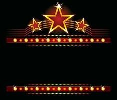 Big stars over place for your text vector