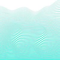 Blue vector abstract wave texture or shape for product and posters. Without background