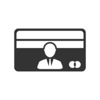 Vector illustration of private ATM icon in dark color and white background