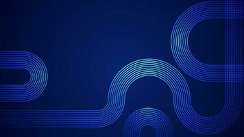 Dark blue abstract background with serpentine style lines as the main component. vector