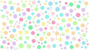 A background with colorful shapes of various sizes as a pattern. vector