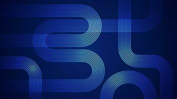 Dark blue abstract background with serpentine style lines as the main component. vector