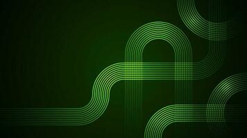 Dark green abstract background with serpentine style lines as the main component. vector