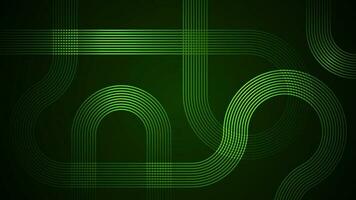 Dark green abstract background with serpentine style lines as the main component. vector