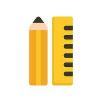 pencil ruler icon design element vector