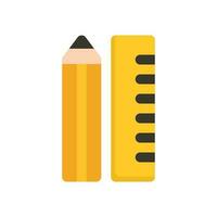 pencil ruler icon design element vector