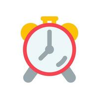 alarma reloj icono línea estilo vector