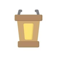 podium presenter speaker icon vector