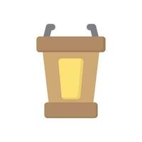 podium presenter speaker icon vector