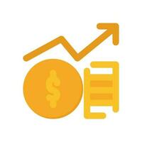 funds icon flat style vector