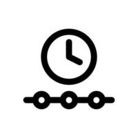 timeline icon line style vector