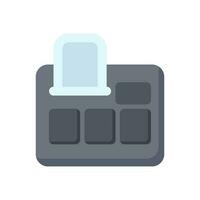 cash register icon flat style vector