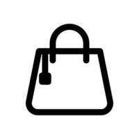 handbag icon line style vector