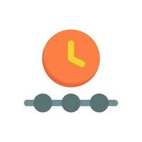 timeline icon flat style vector