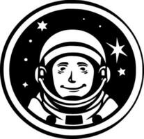 Astronaut, Minimalist and Simple Silhouette - Vector illustration