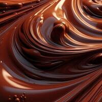 Melting chocolate background. World Chocolate day. Generative AI. High quality illustration photo