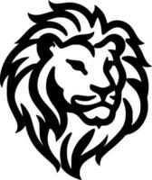 Lion, Black and White Vector illustration