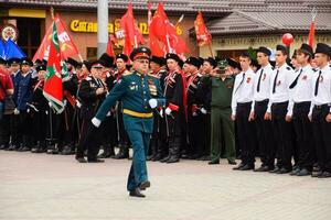 Festive parade on May 9 in Slavyansk-on-Kuban, in honor of Victory Day in the Great Patriotic War. photo