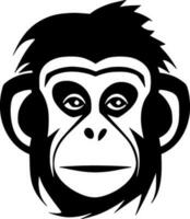 Monkey - Minimalist and Flat Logo - Vector illustration