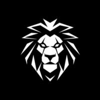 Lion, Black and White Vector illustration